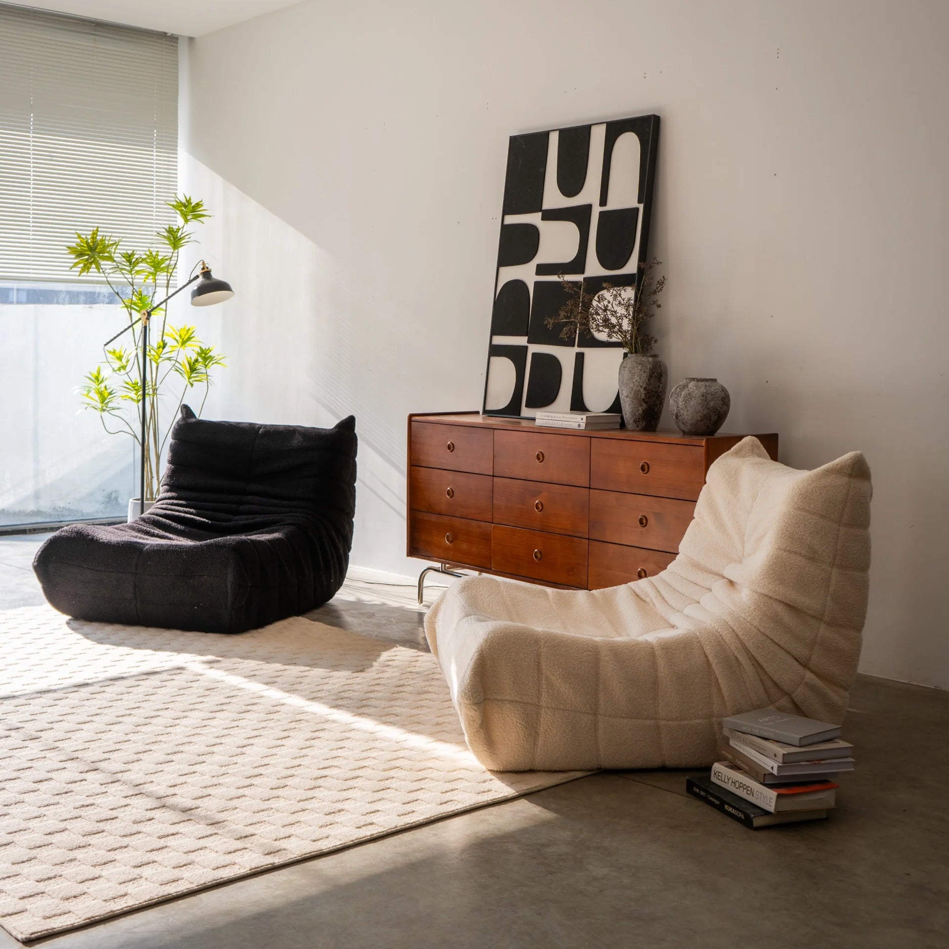 Poltrona Design 1973 Laranja 2 unidades Sofa na Caixa