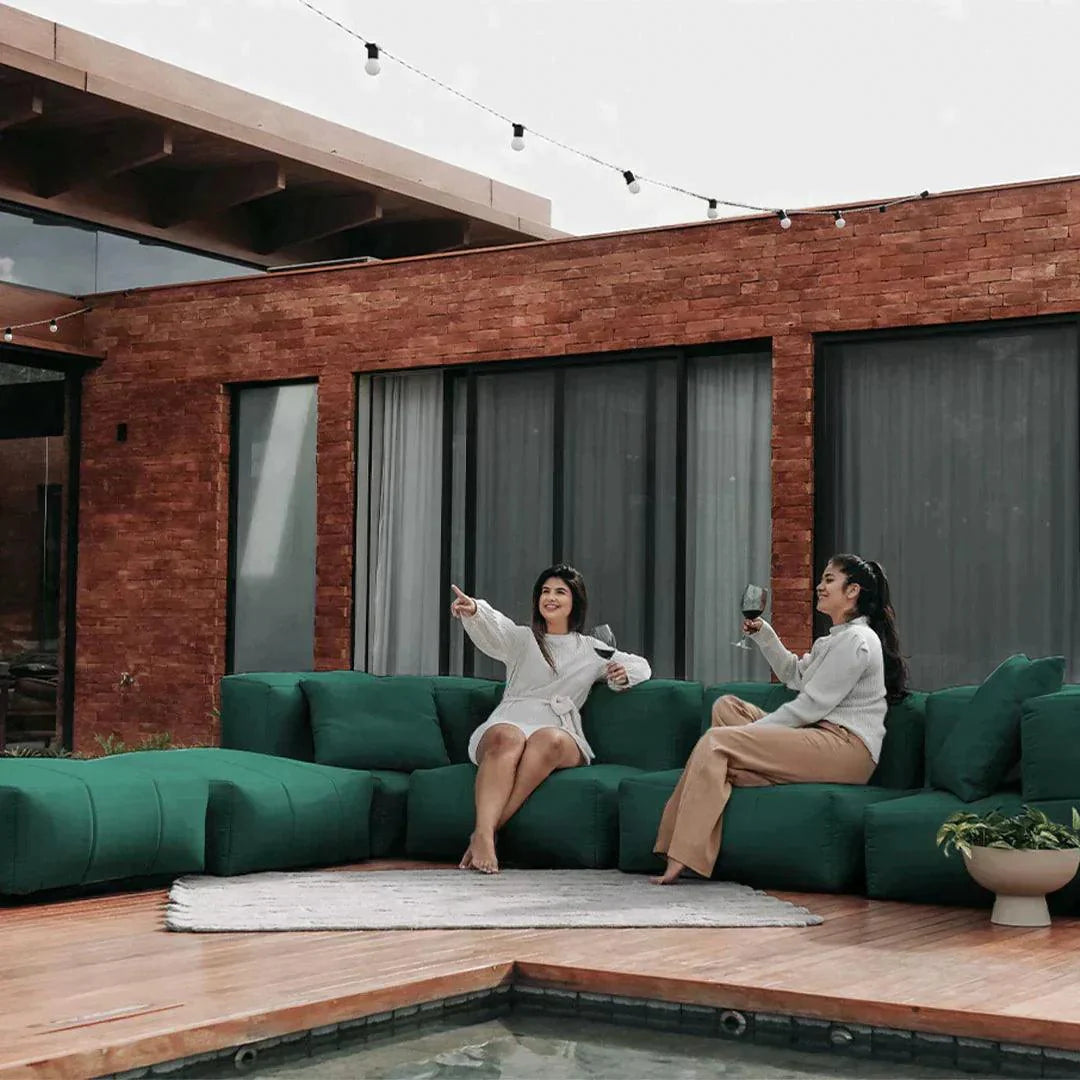 6 Puffs Modulares - Eco Flame Garden