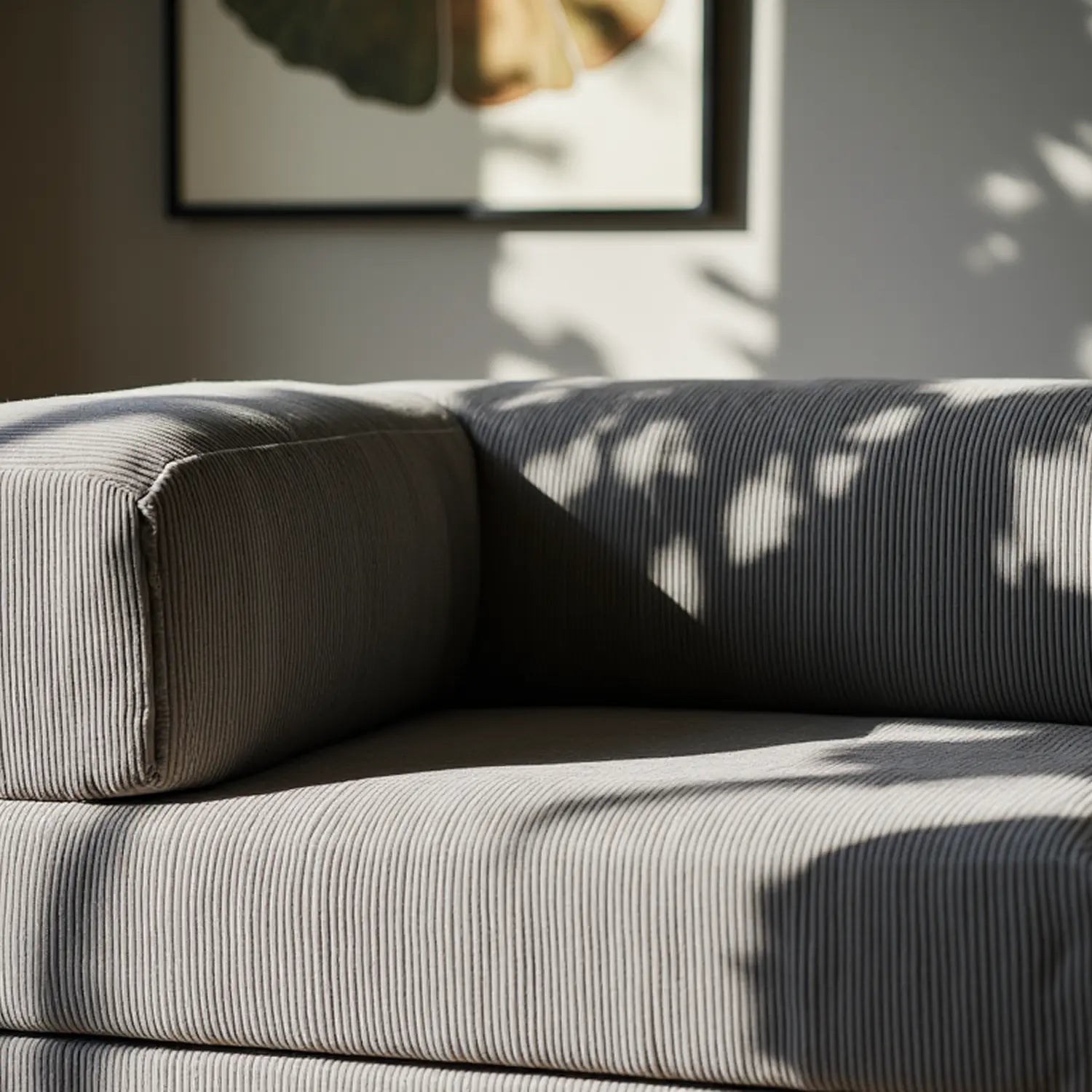 Sofá Cama Bloom Tecido Boucle Cinza - Sofá na Caixa