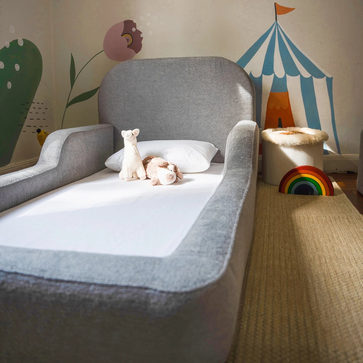 Cama Montessoriana Solteiro - Cinza