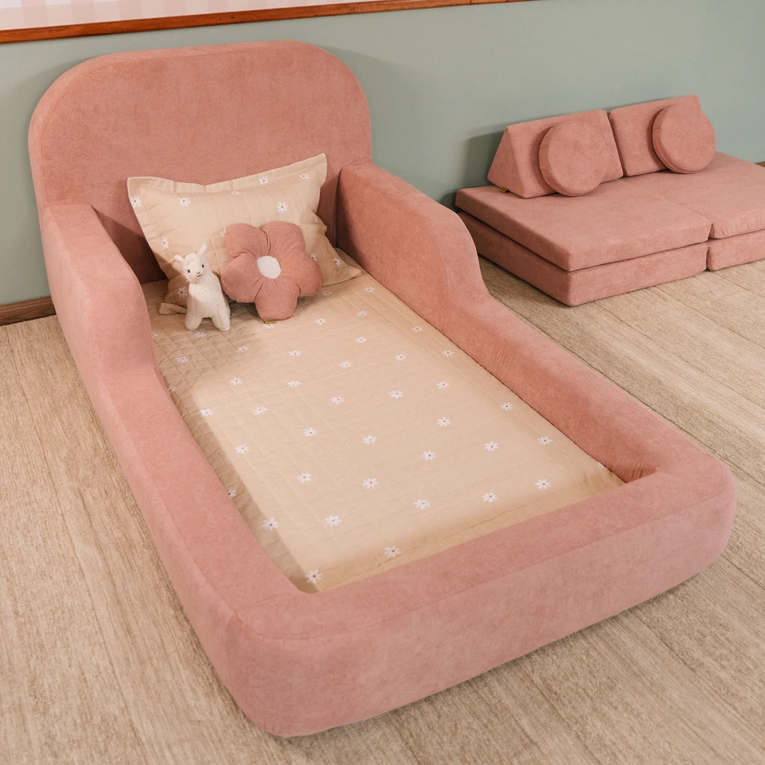Cama Montessoriana Solteiro - Rosa