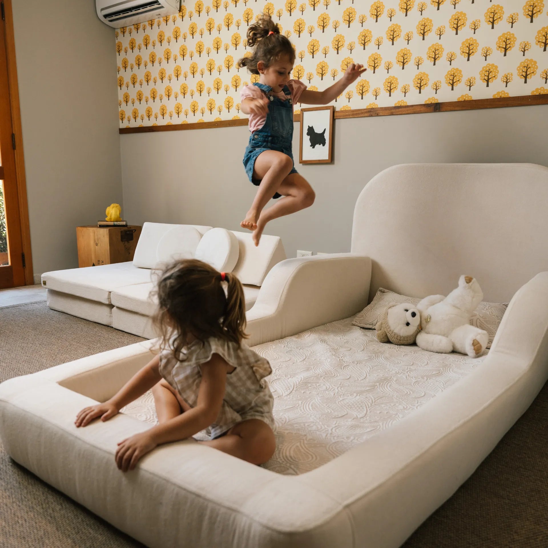 Cama Montessoriana Solteiro - Cinza
