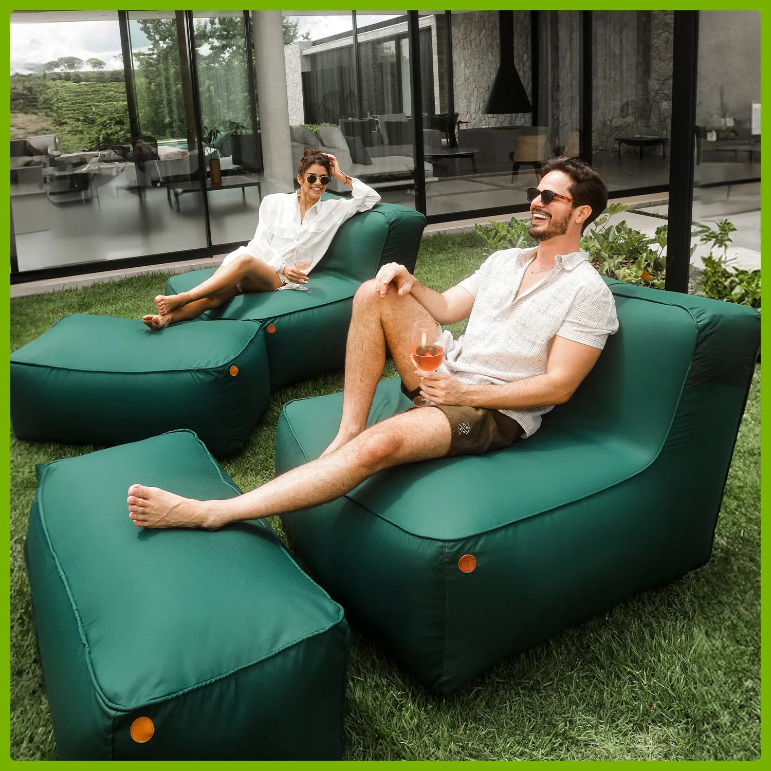 Kit Enjoy, 2 Puffs Poltrona Joy + 2 Apoios