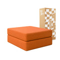 Chaise / Apoio de pé Sofá Cama Bloom Tecido Boucle Laranja
