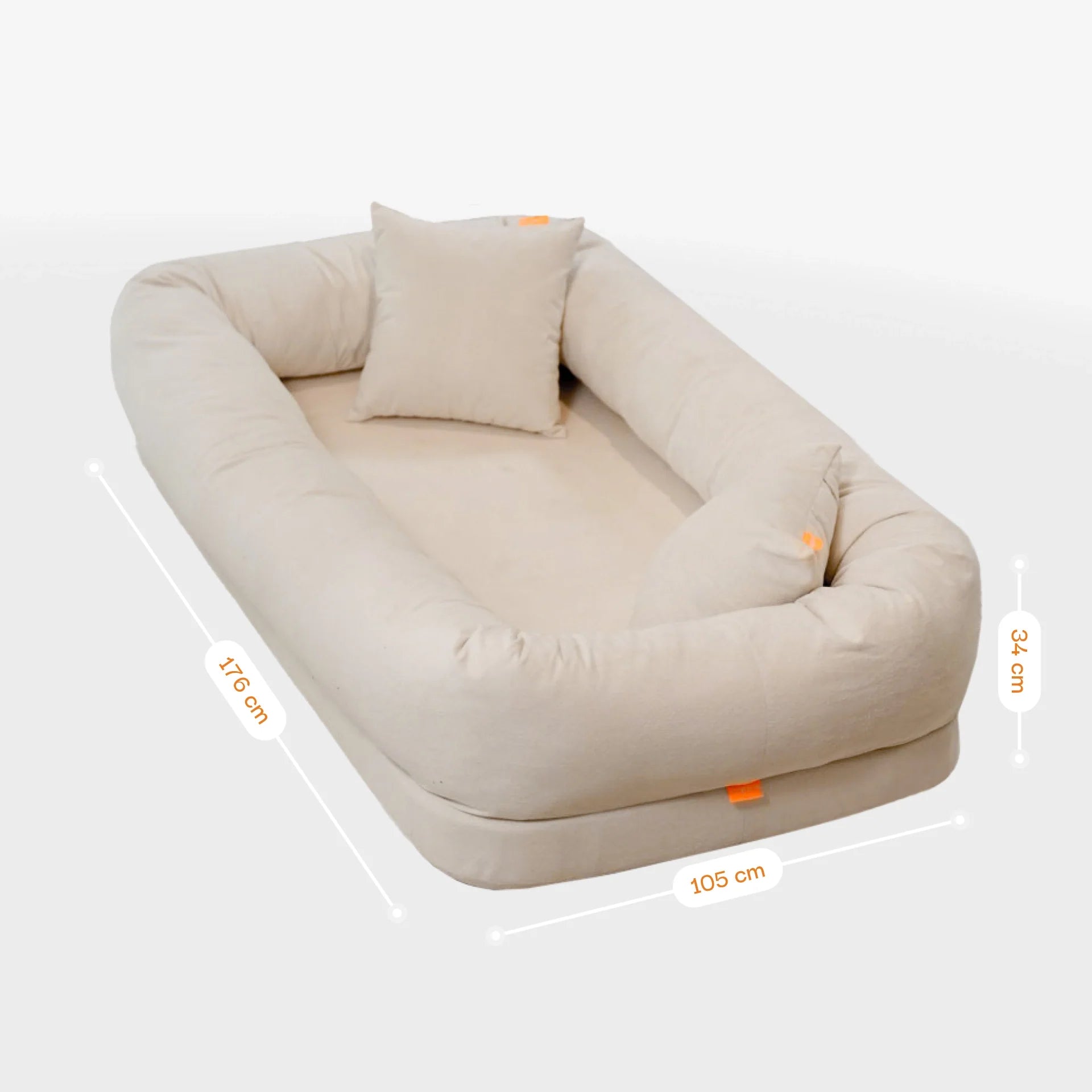 Puff Cama Pet Humana - Sofá na Caixa