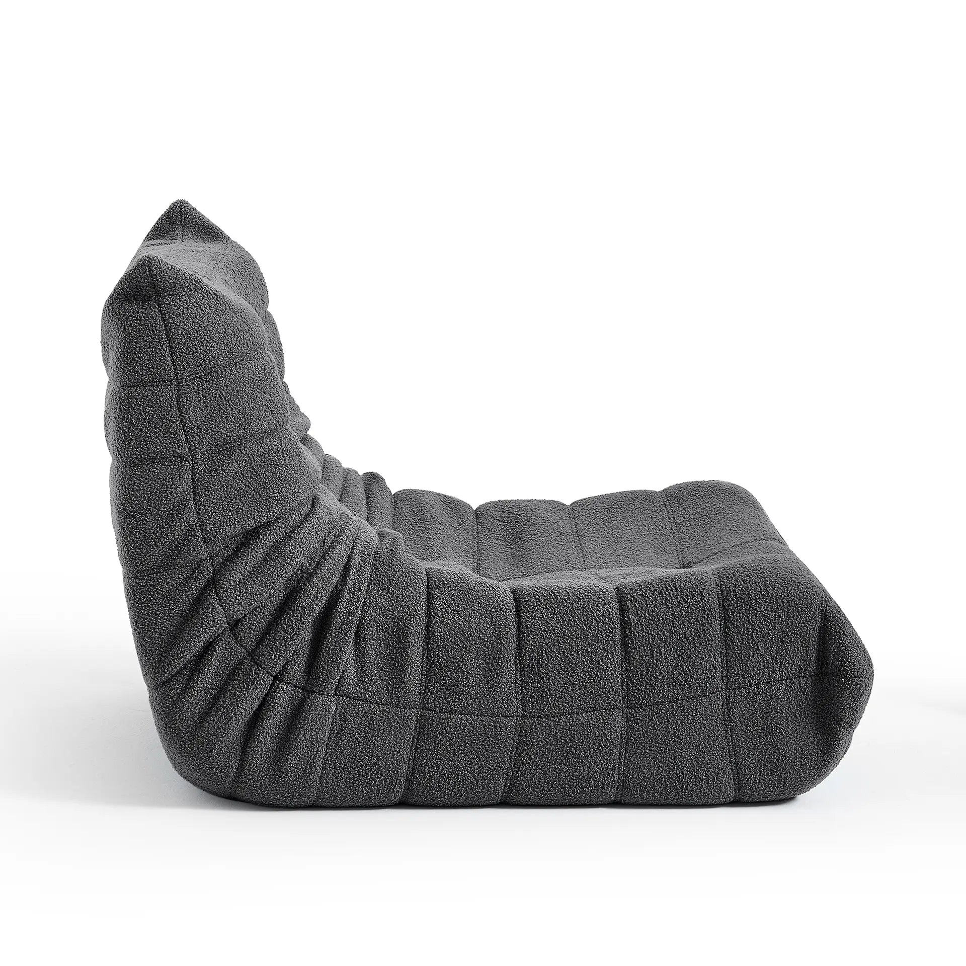 Poltrona Design 1973 Cinza 2 unidades Sofa na Caixa