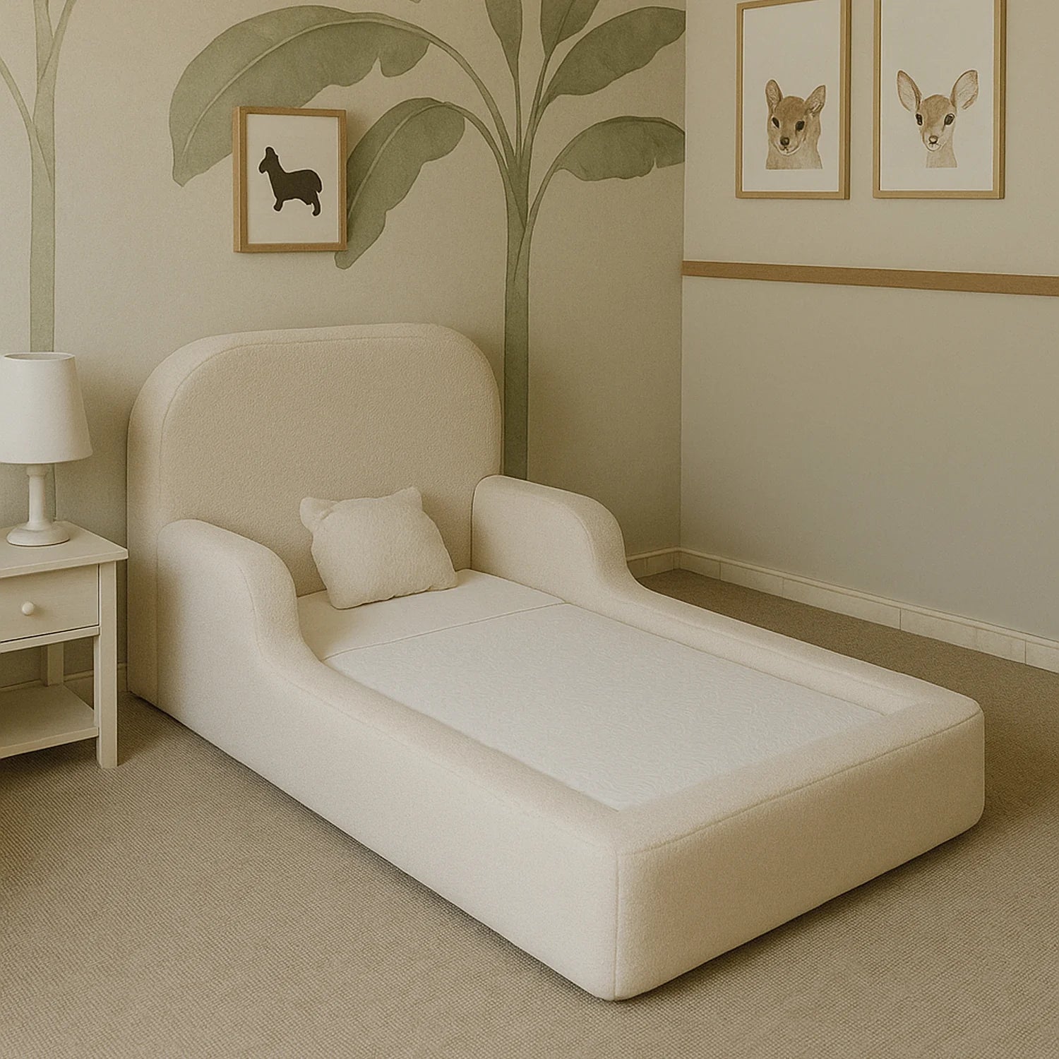 Cama Montessoriana Solteiro - Cinza