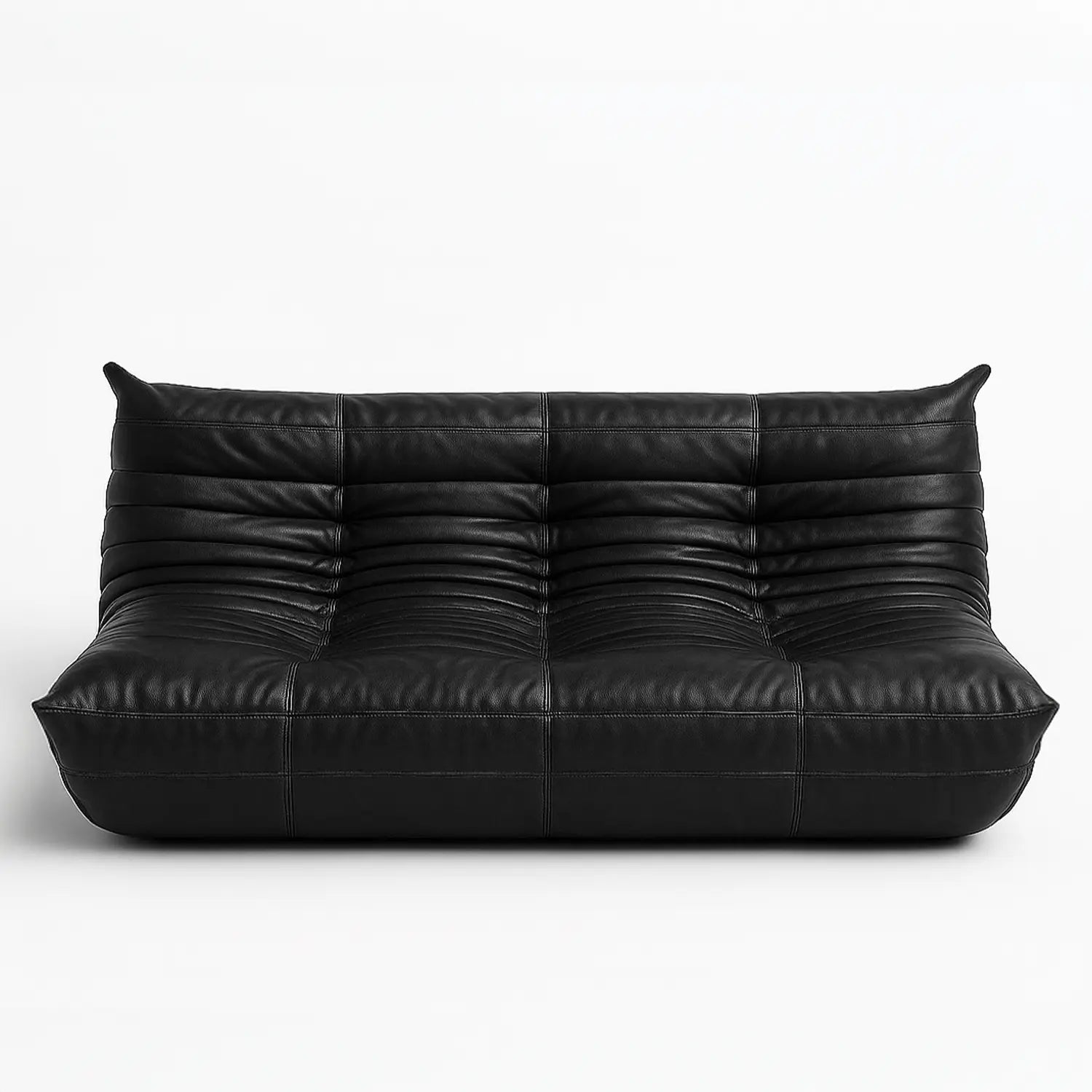 Sofá na Caixa Cozy - Corino Preto