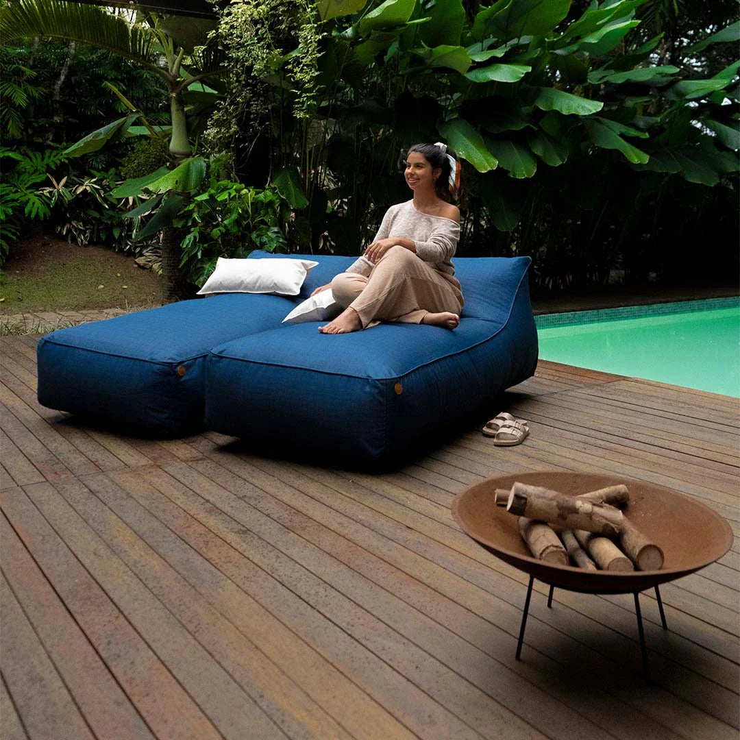 Espreguiçadeira Uni, Puff de Jardim