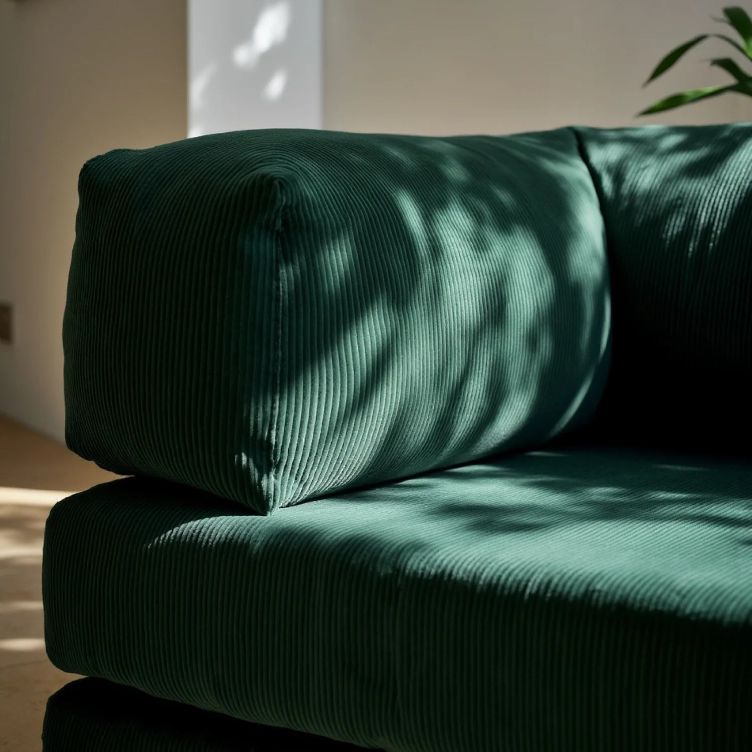 Poltrona do Sofá Cama Bloom Tecido Boucle Verde Musgo - Sofá na Caixa