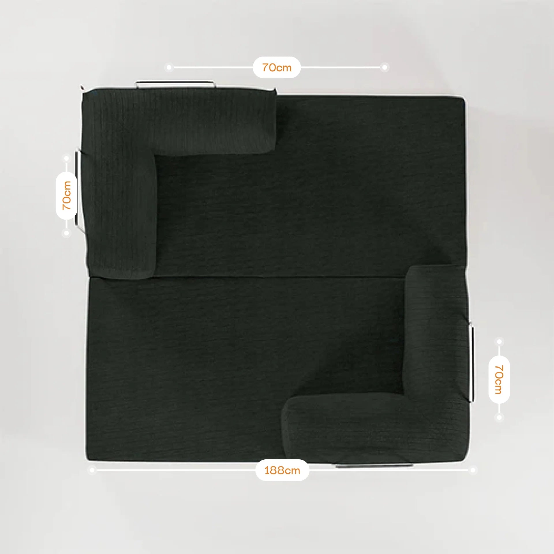 Sofá Cama Bloom Tecido Boucle Verde Musgo - Sofá na Caixa