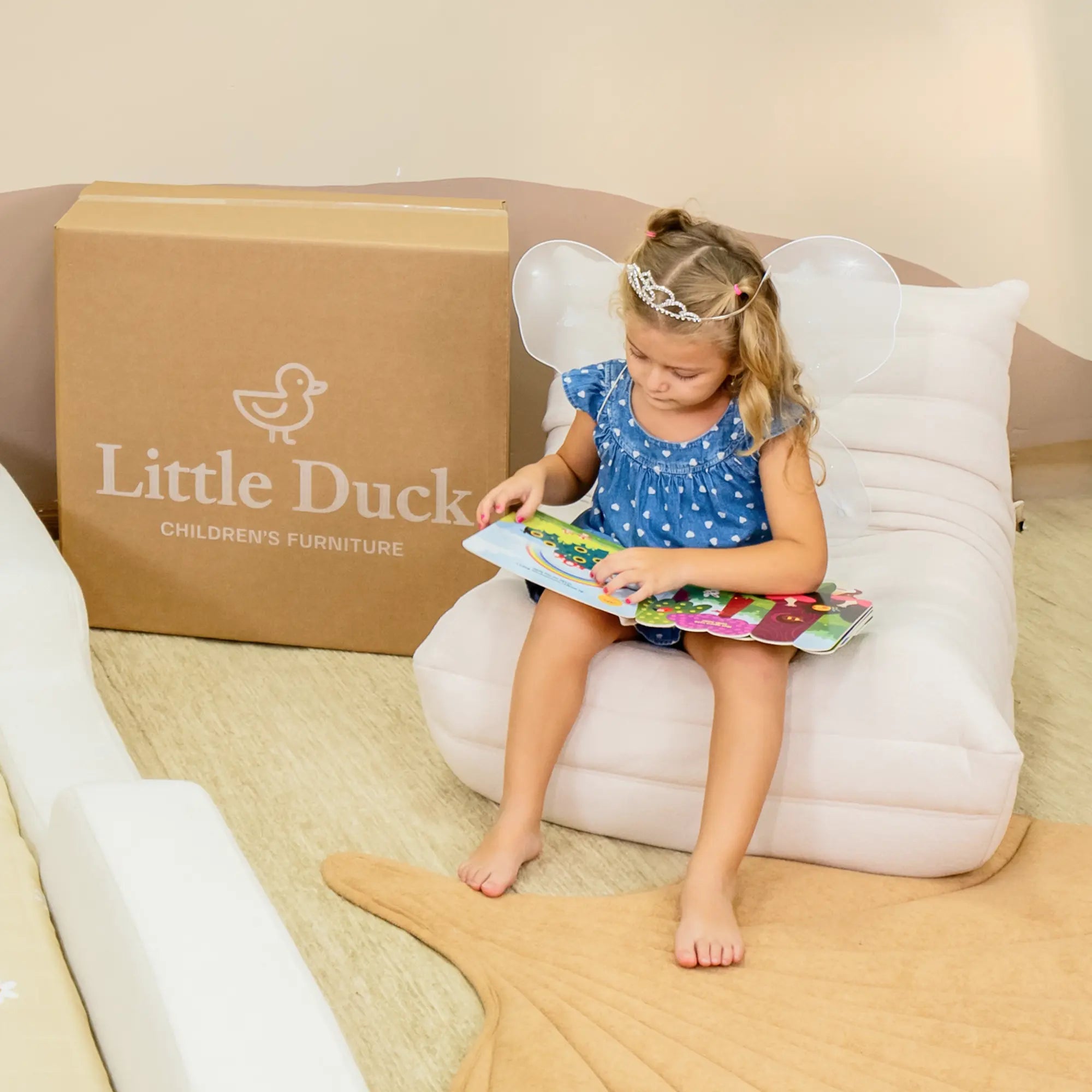Poltrona Duck Infantil  - Linho
