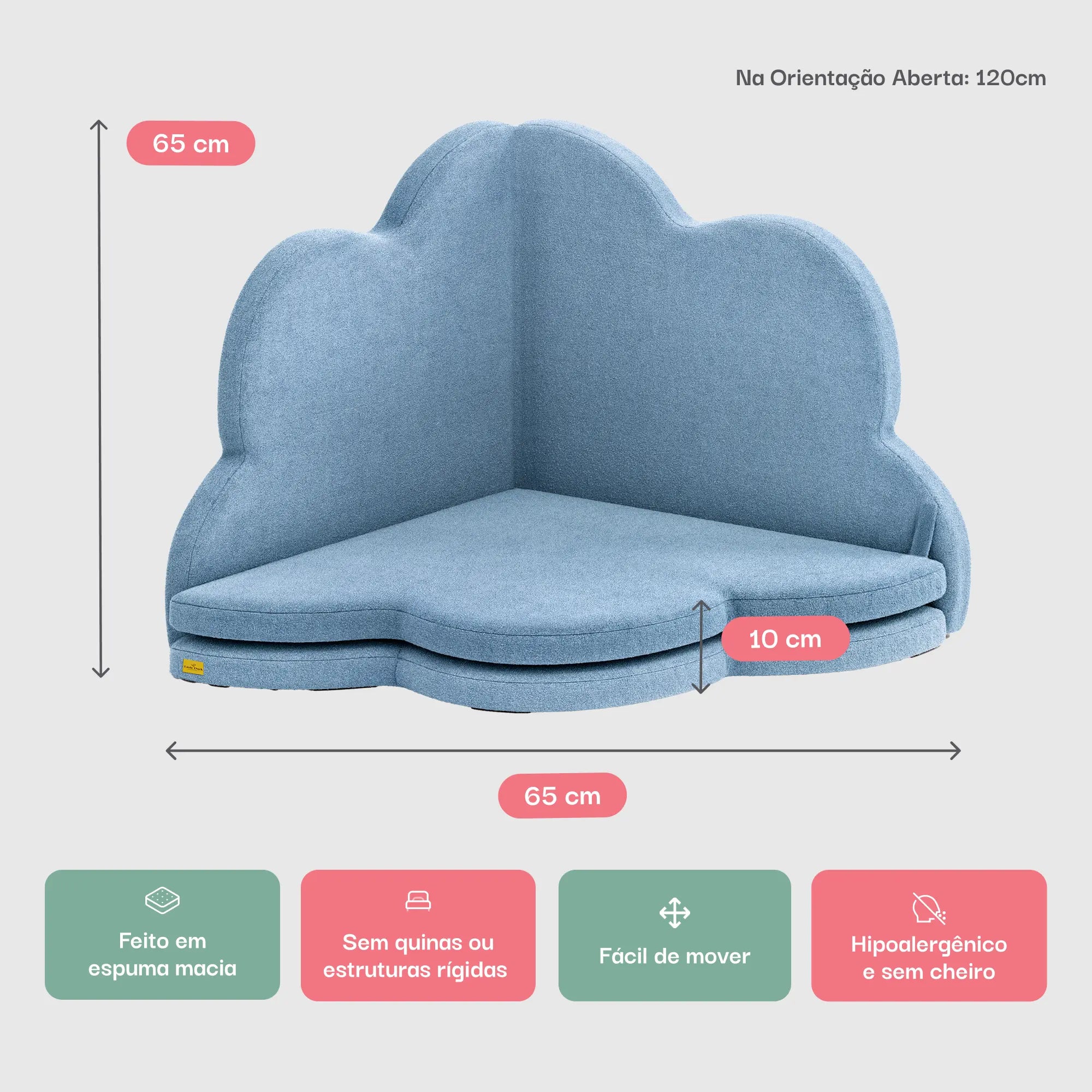 FlowerPad Tatame - Azul claro | Little Duck