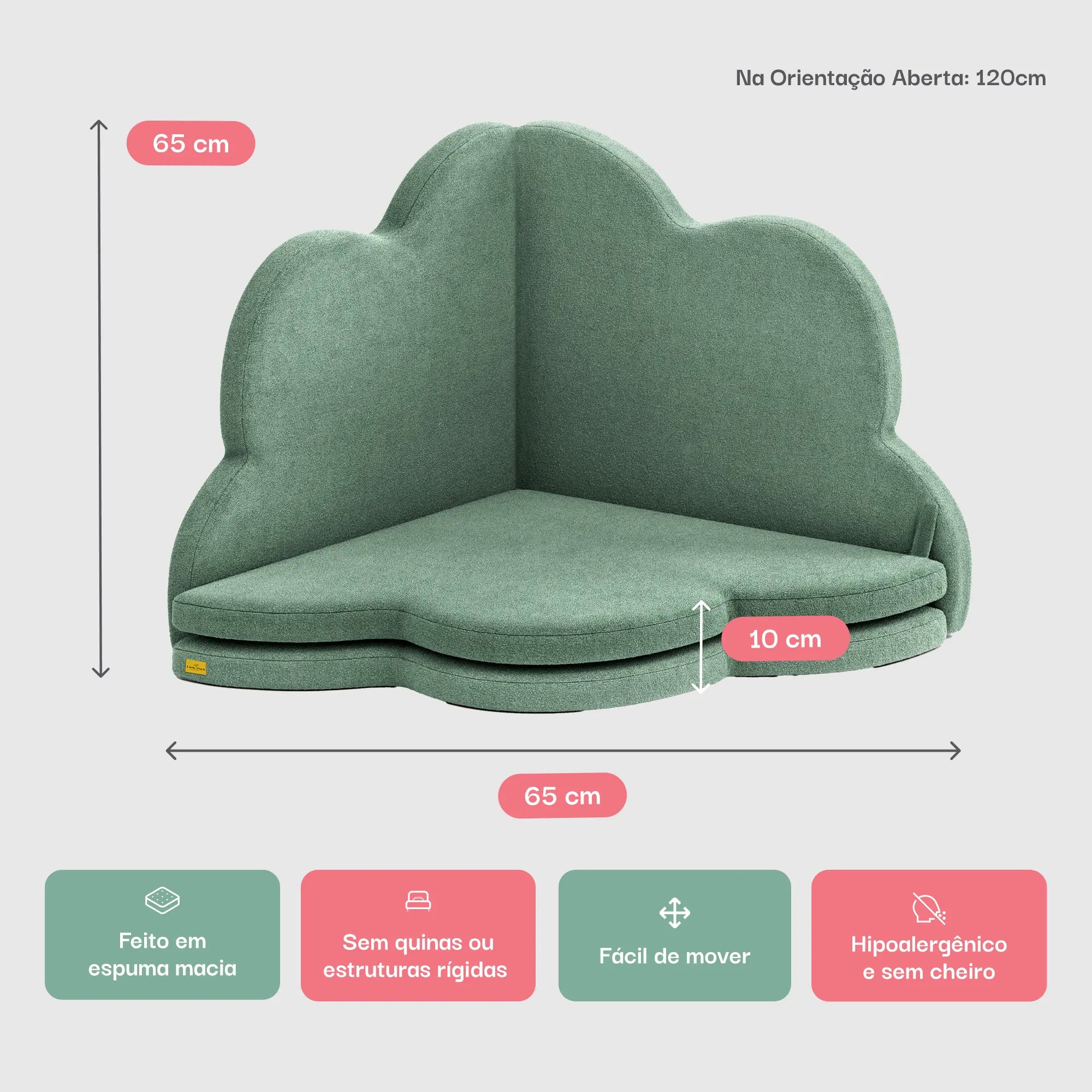 FlowerPad Tatame - Verde Claro | Little Duck