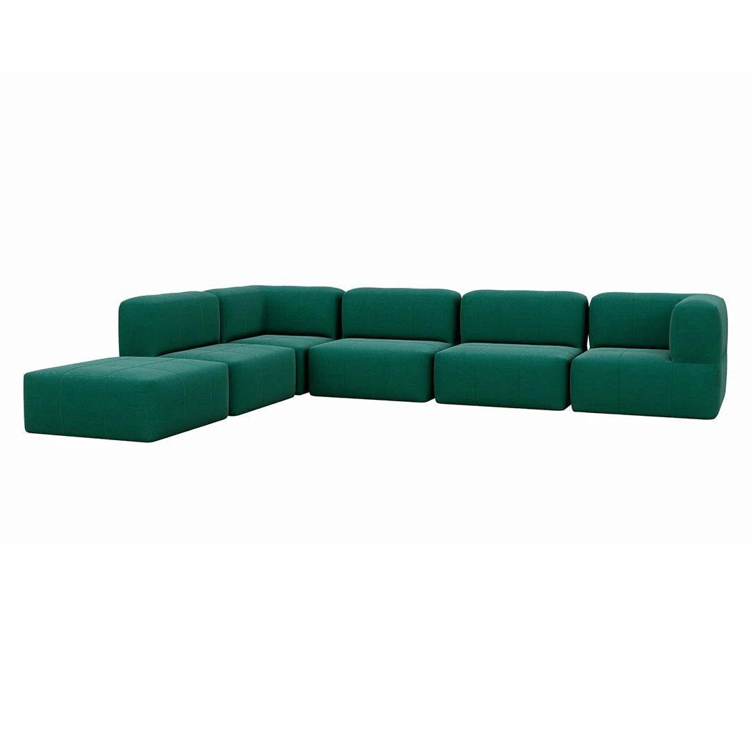 6 Puffs Modulares para Canto - Eco Flame Garden