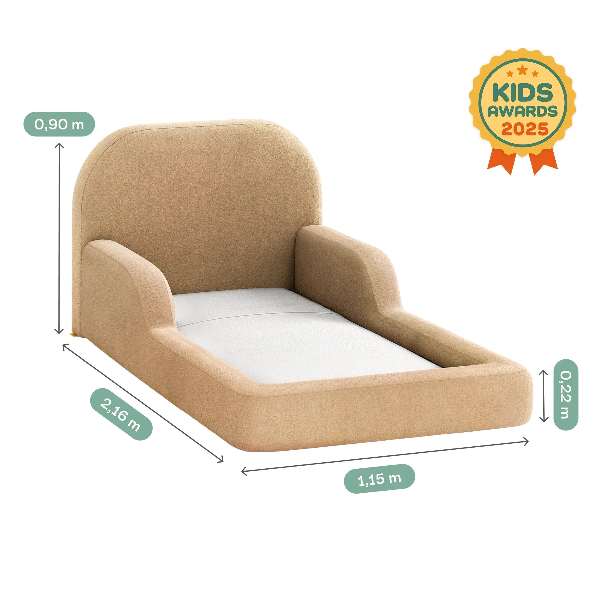 Cama Montessoriana Solteiro - Mostarda | Little Duck