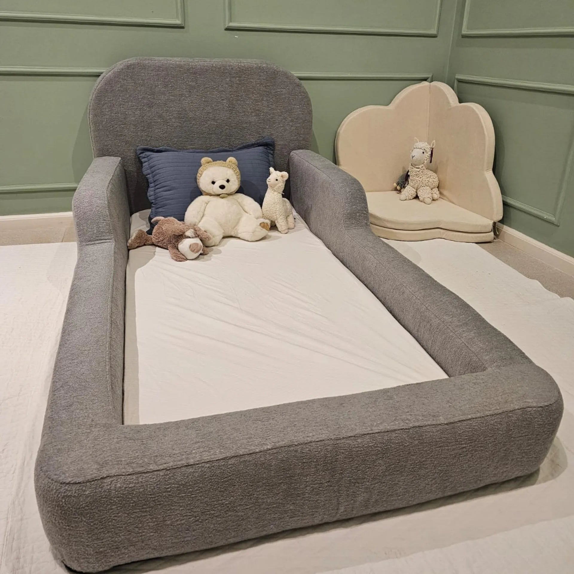 Cama Montessoriana Solteiro - Cinza