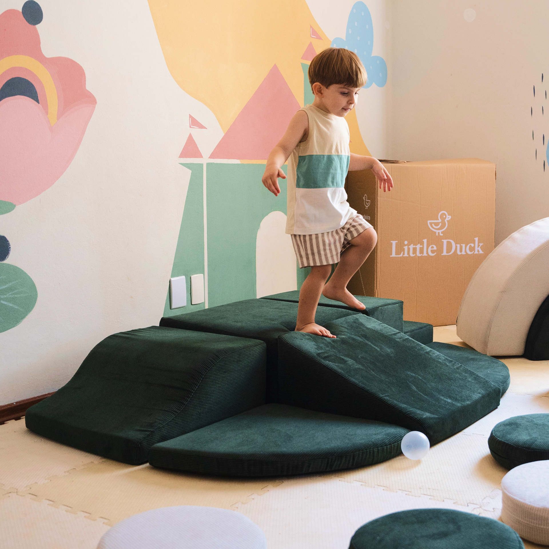 Play Baby 4 Módulos - Rosa | Little Duck